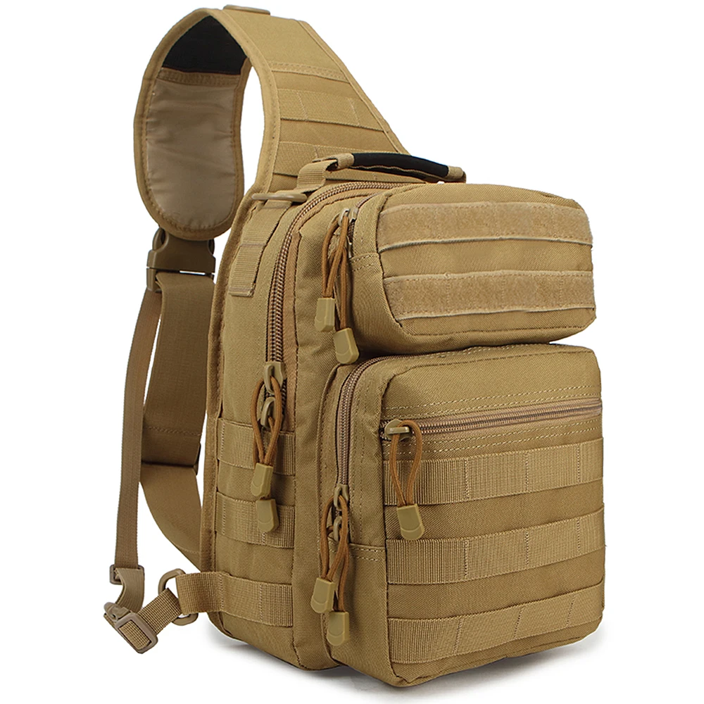 

Lixada Outdoor Utility Sling Backpack Single Shoulder Fishing Tackle Bag Crossbody Chest Bag Hunting Molle Backpack For Man