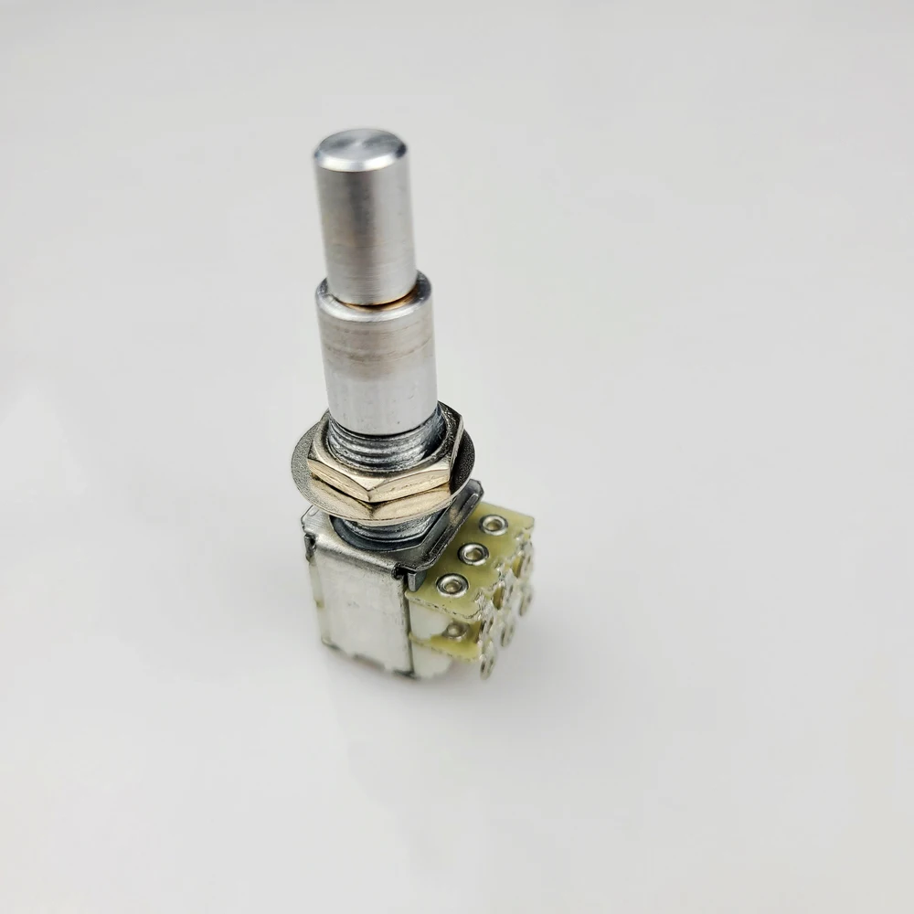 1 Piece B5K/B10K/B50K/B100K/B250K/B500K Stacked Dual Concentric Potentiometer(POT) With Center Detent MADE IN KOREA