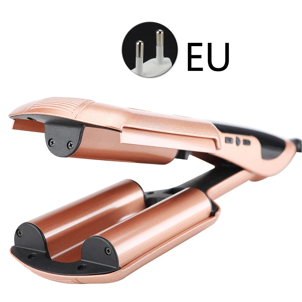 

Curling Irons Heat Resistant Hair Straightener Wet Dry Wand Three Tube Hair Roller LCD Screen Ceramic Practical Easy Operate