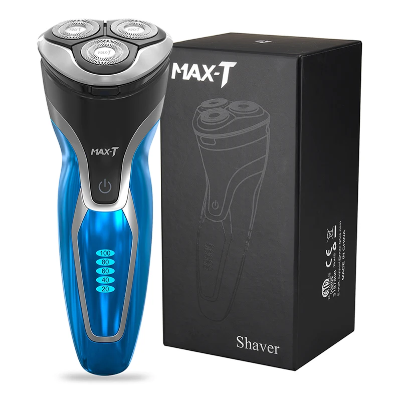 

MAX-T RMS7109 Electric Shaver Washable Rechargeable Beard Razor 110-240V 3D Replacement Electric Beard Shavers Machine for men