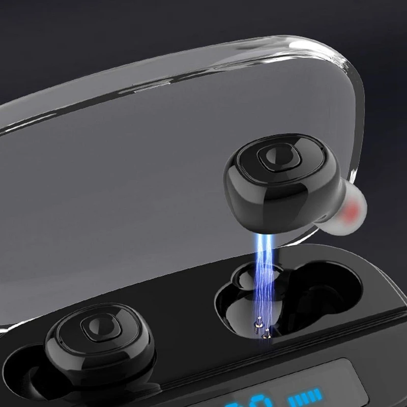 Stereo XI10S Double Ear with Digital Display Bluetooth Earphones TWS5 0 Mini Ear Wireless Headset Sports Bluetooth Headset