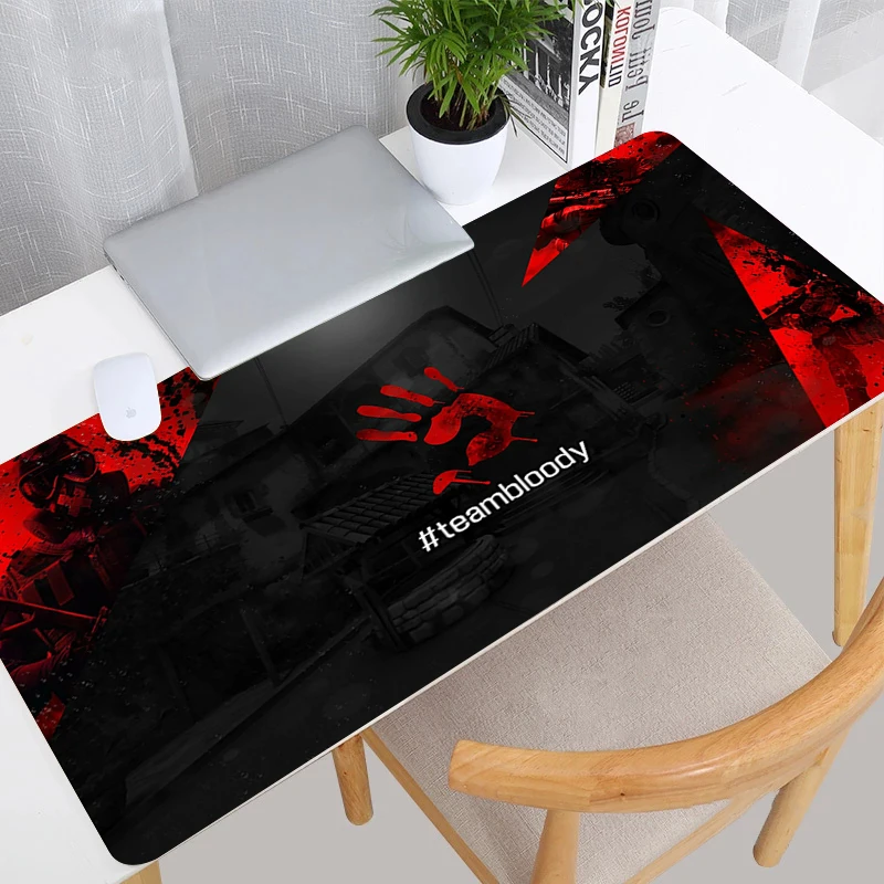 

Bloody Mouse Pad Anime Mousepad Gamer Office Carpet Laptop Gaming Table Mat Computer Desk Mausepad Deskmat Big Mousepepad Diy