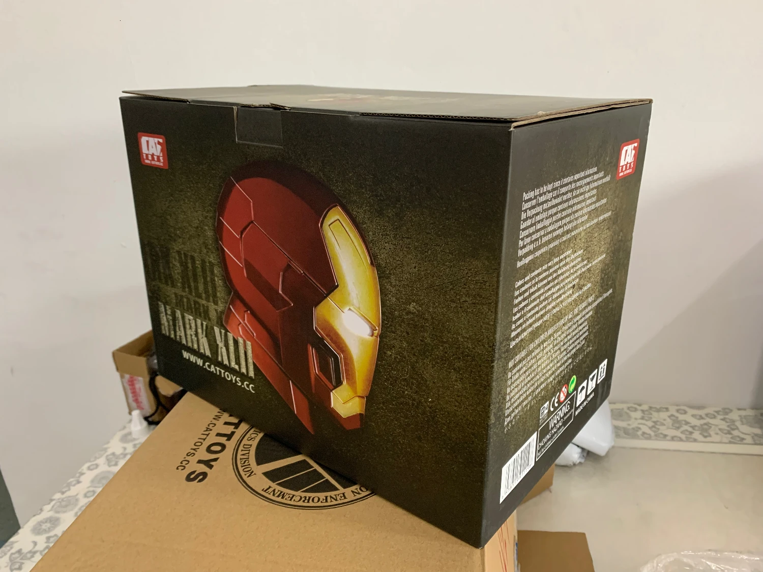 Marvel Legends Mk7 1/1 шлем Железного человека носимые Фигурки Мстителей подвижная модель фильм периферия Figma Electric