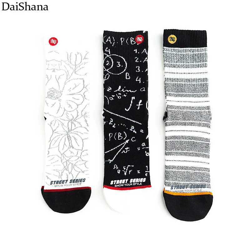 3Pairs New Fashion Unisex Sock Harajuku Korean Style Cotton Women Socks Skateboard Happy Crew Tide socks Meias Mujer EU36-44 47 Hdbb5dcf591ce4c34896c78af894f23d13