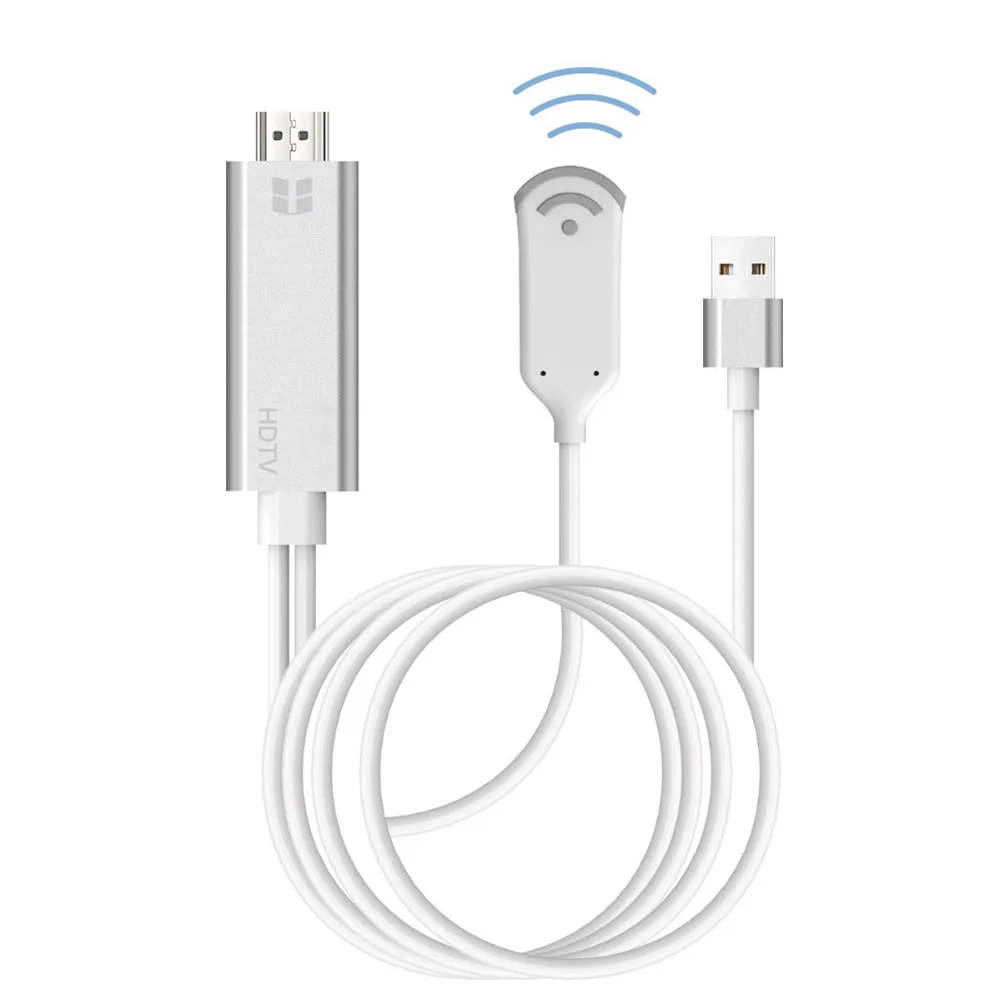 Беспроводной WiFi кабель HDMI адаптер HDTV видео конвертер для iPhone XR Samsung Xiaomi Huawei LG Android