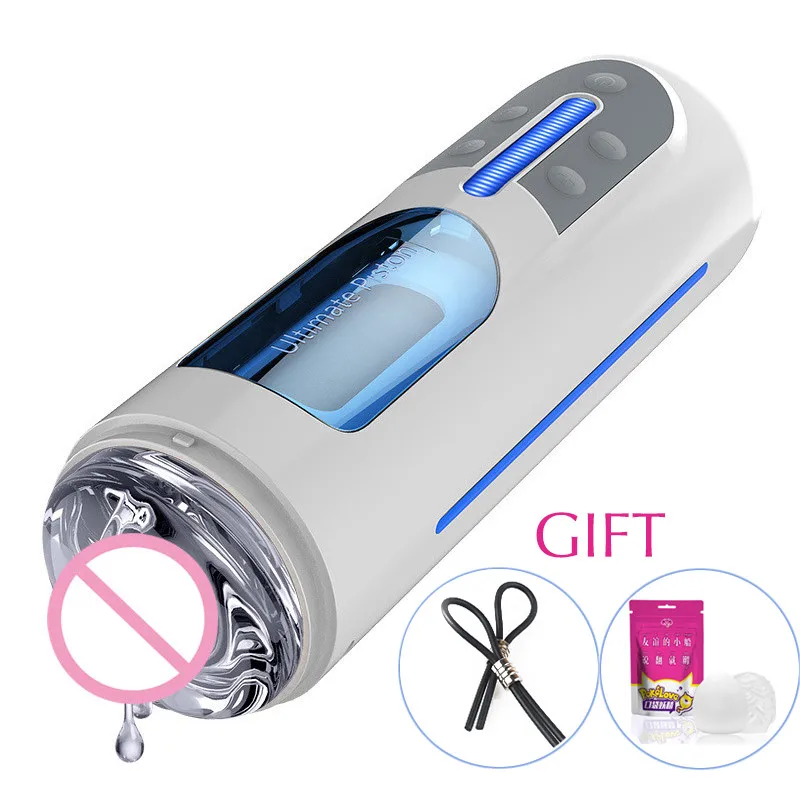  Male Masturbation Automatic Thrust Silicone Vaginal Vibrator Masturbation Male Adult Sex Toys Vagin