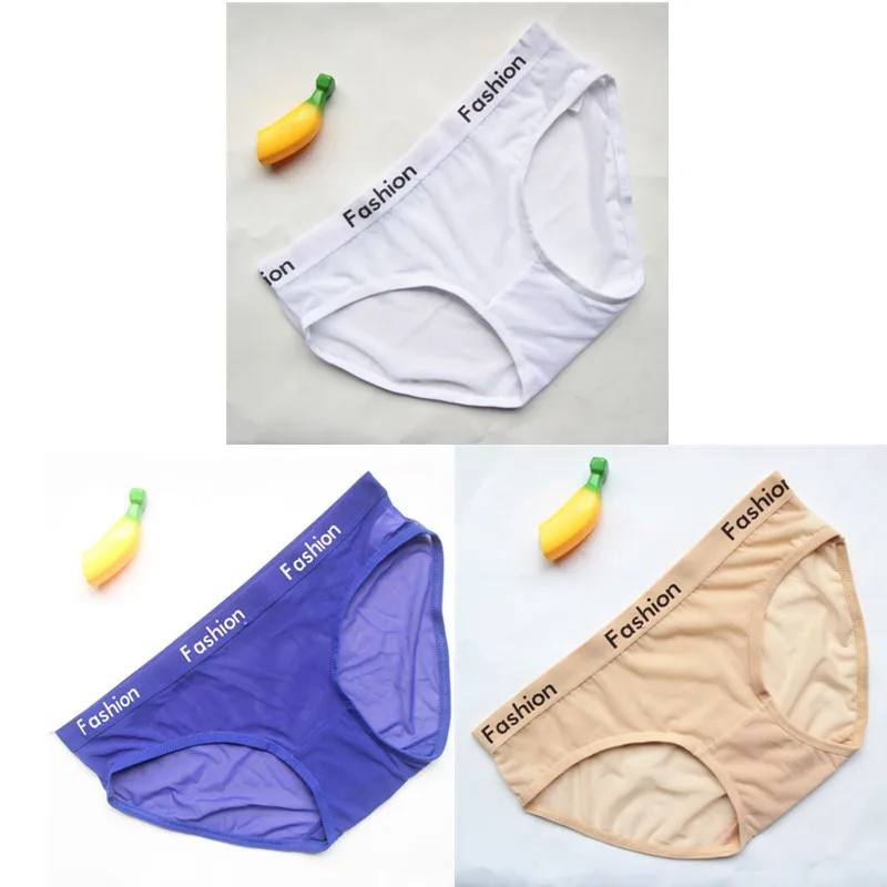 white blue beige 3 шт./компл. принт с буквами сексуальный женские прозрачные трусики нижнее белье Мода с низкой посадкой дышащее нижнее белье Бесшовные женские трусы WHP07 - Цвет: white blue beige