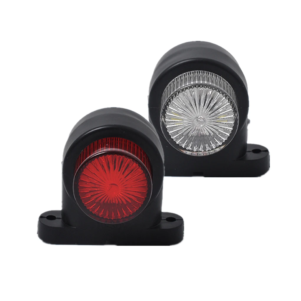 1 пара 10-30 в 8LED красный и белый боковой габаритный светильник Caravan Truck TrailerTail парковочный светильник сигнальные огни