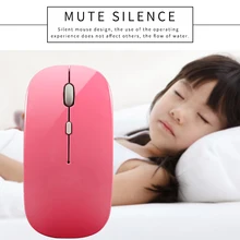 Беспроводная мышь, бесшумная Bluetooth мышь, 4,0 компьютерная мышь, перезаряжаемая Встроенная батарея, USB мыши, эргономичная мышь для ПК, ноутбука