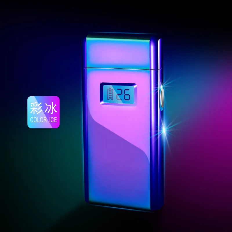 Magic Chiclits Новая электрическая зажигалка с Мощный светодиодный дисплей usb зарядка Зажигалка Ветрозащитная для Плазменно-дуговой гаджет с зажигалкой для мужчин - Цвет: Magic