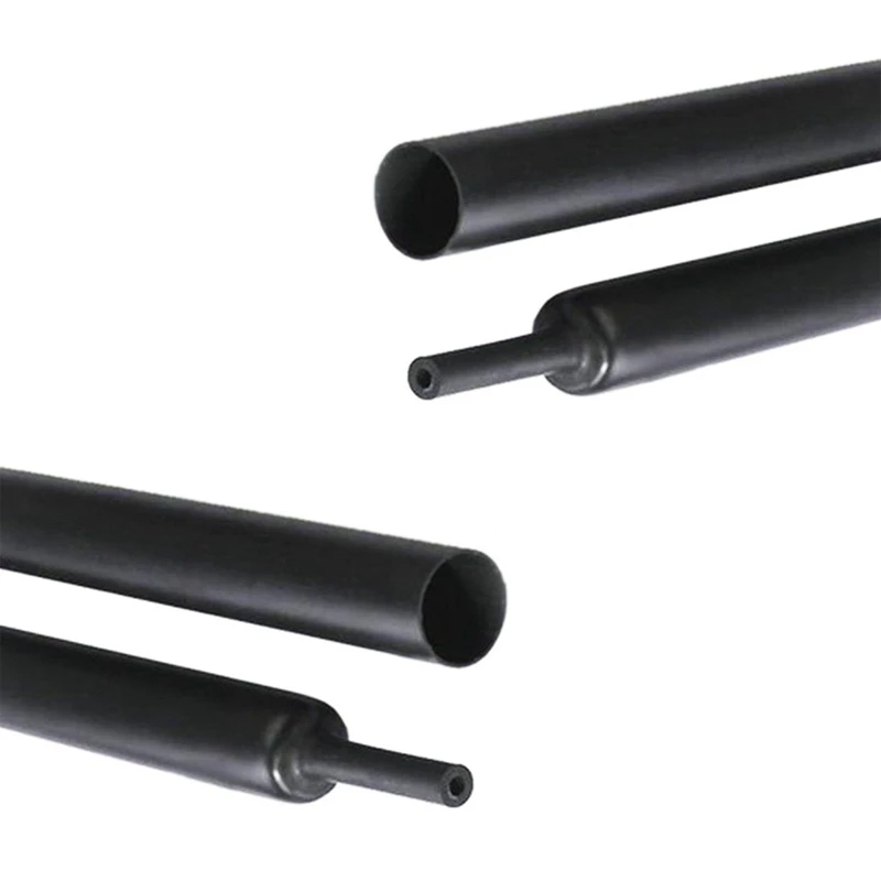 

Hot Sale 2 Pcs Black Heat Shrink Tube Electrical Sleeving Car Cable/Wire Heatshrink Tubing Wrap - 13MM,2M & 6MM,2M