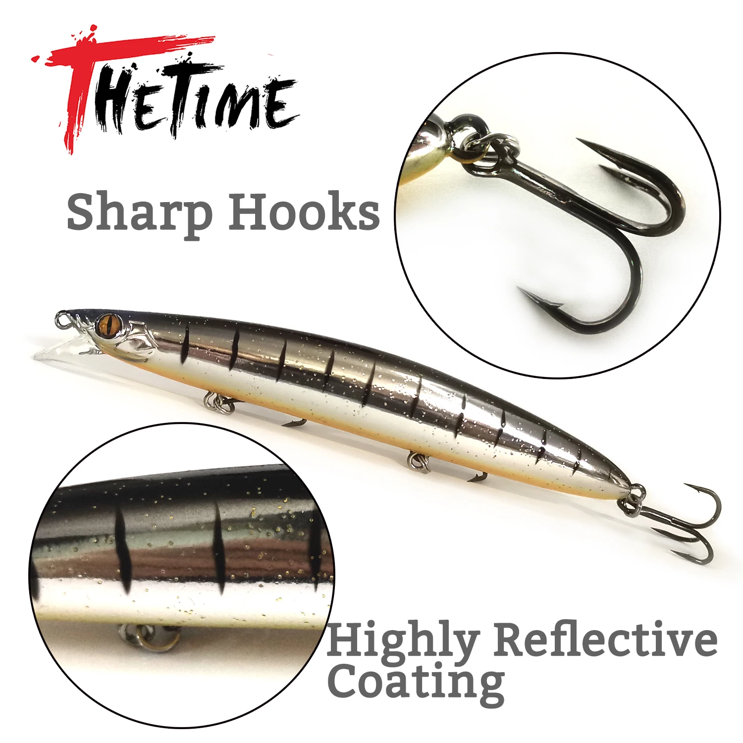 THETIME Hound Glider 125F 19g Long Casting Minnow przynęta sztuczna przynęta IMA pół pływająca przynęta na szczupaki