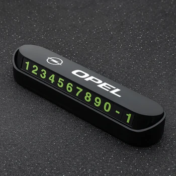 

Car Styling Temporary Parking Card Phone Number Card Plate For Opel Astra H G J Insignia Mokka Zafira Corsa Vectra Accessories