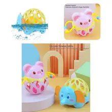 

Baby Toy Exercise Grasping Ability Lovely Stylish Cartoon Animal Hole Ball Kids Shaker Toy Kids Shaker Toy for Newborn