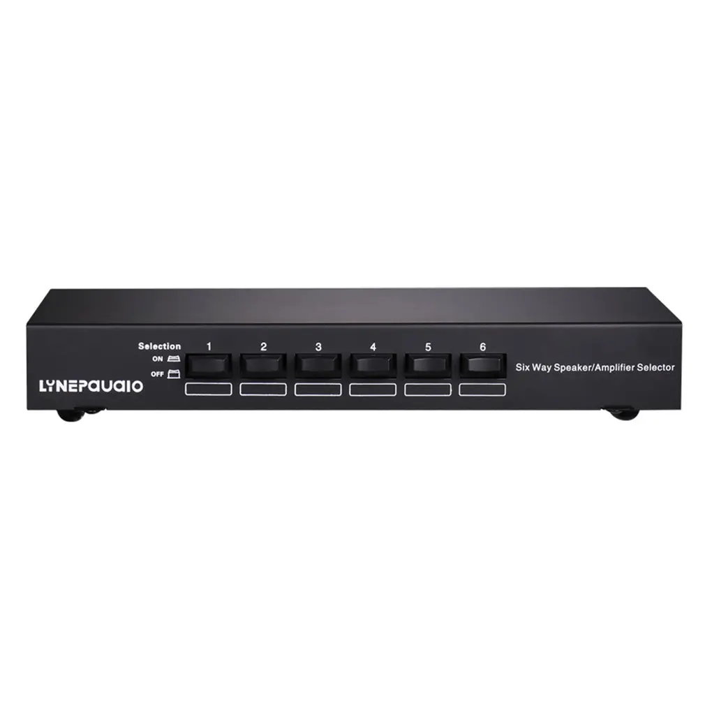 

B898 Professional Six-Way Stereo Speaker / Amplifier Comparator Bidirectional Selection Switch Switcher
