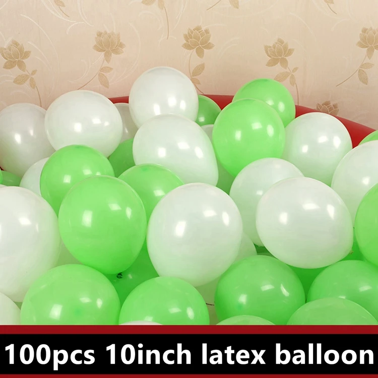 CHZLL, 100 шт, 10 дюймов, уплотненные жемчужные латексные шары, воздушные круглые шары, аксессуары, Детские воздушные шары на день рождения, разноцветные жемчужные латексные шары