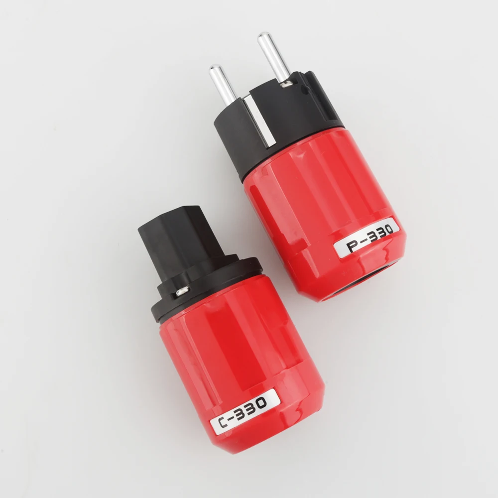 Pair Audiocrast Audio Grade родиевое покрытие EU Schuko AC штепсельная вилка + IEC DIY шнур