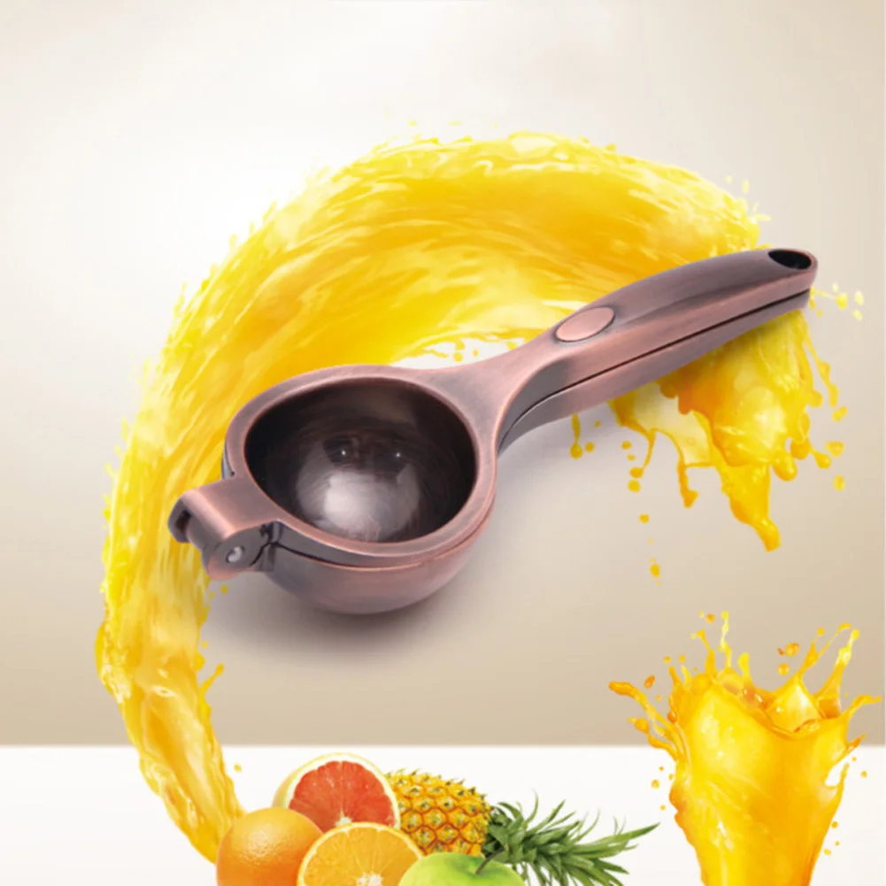 Lemon Clip Mini Portable Antique Copper Squeezer Restaurants Fruit Household Juicer Simple Manual Zinc Alloy Easy Clean