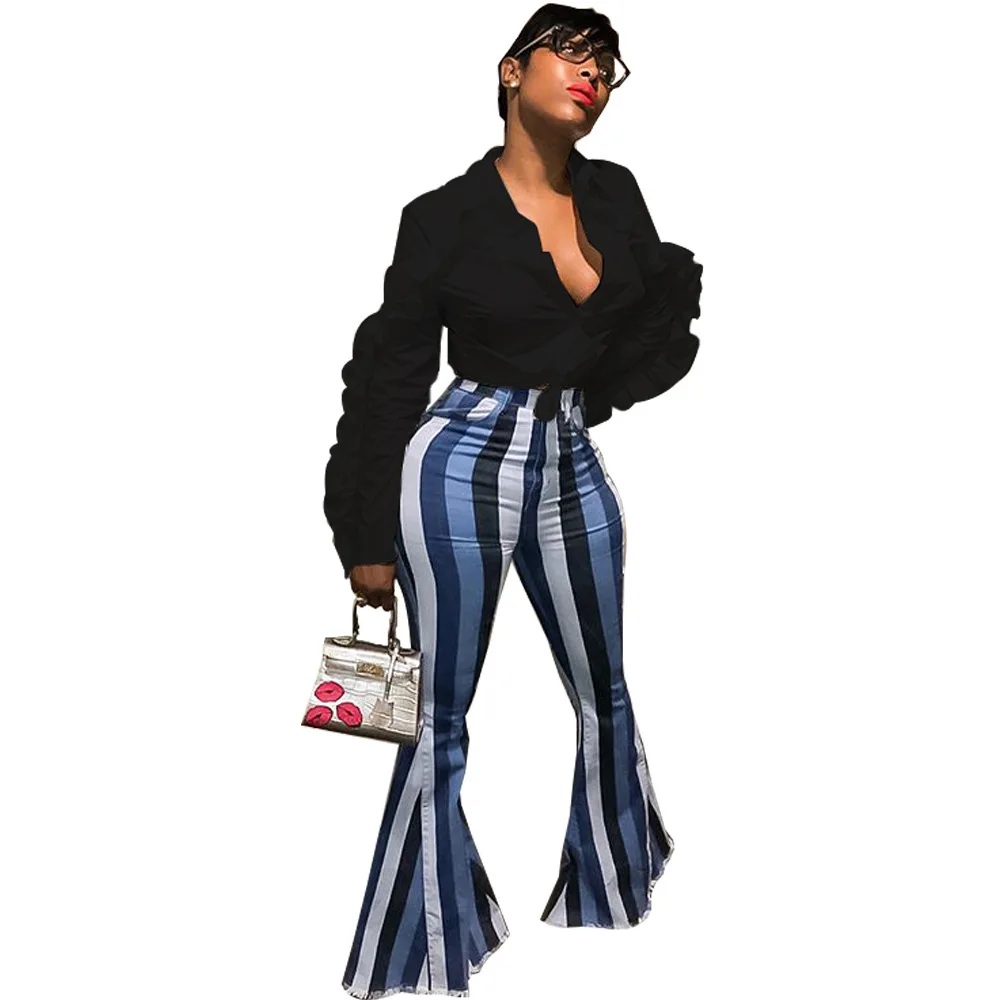 Черный European design women black white shirt ruffles ruched sexy long sleeve autumn winter clothes tee tops LHY5112 - Цвет: Черный