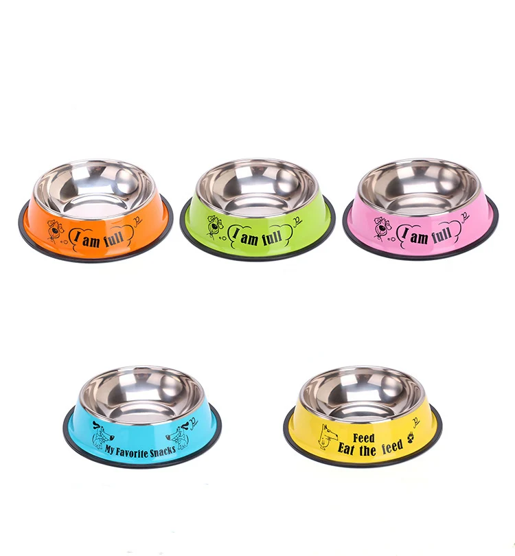 Миска для домашних животных из Нержавеющей Стали Миски Для Воды кошек и собак