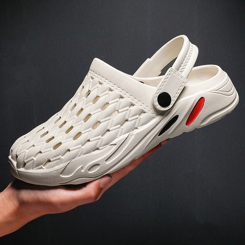 Men Sandals Crocks SummerLarge size Hole Shoes Crok Rubber Clogs Garden Shoes Black Crocse Beach Flat Men Sandals Adult Products Men Sandals Crocks SummerLarge size Hole Shoes Crok Rubber Clogs Garden Shoes Black Crocse Beach Flat Men Sandals Adult Products