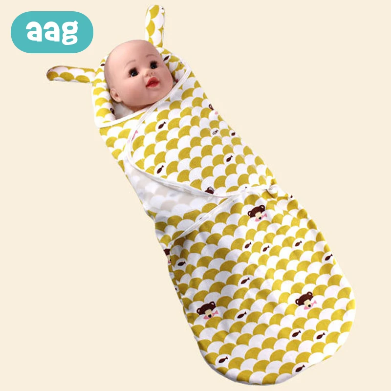 AAG хлопковый кокон для новорожденных, конверт для разряжения, детский спальный мешок, пеленка, пеленка для новорожденных, спальный мешок, мешок для больницы