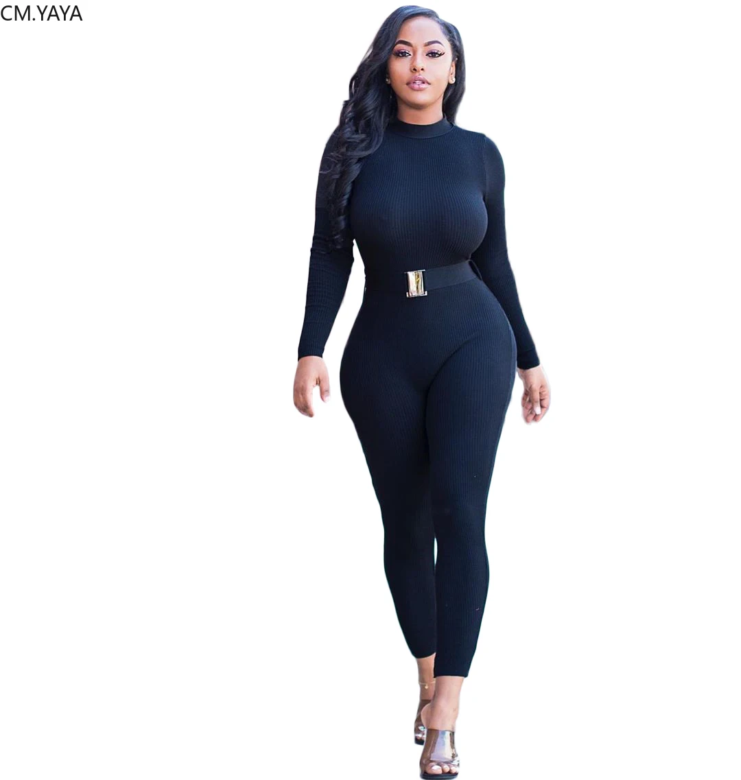 

GL Autumn Women Winter Long Sleeve Jumpsuit Sashes Backless Sexy Night Club Romper Party Playsuit Overalls streetwear HM6159
