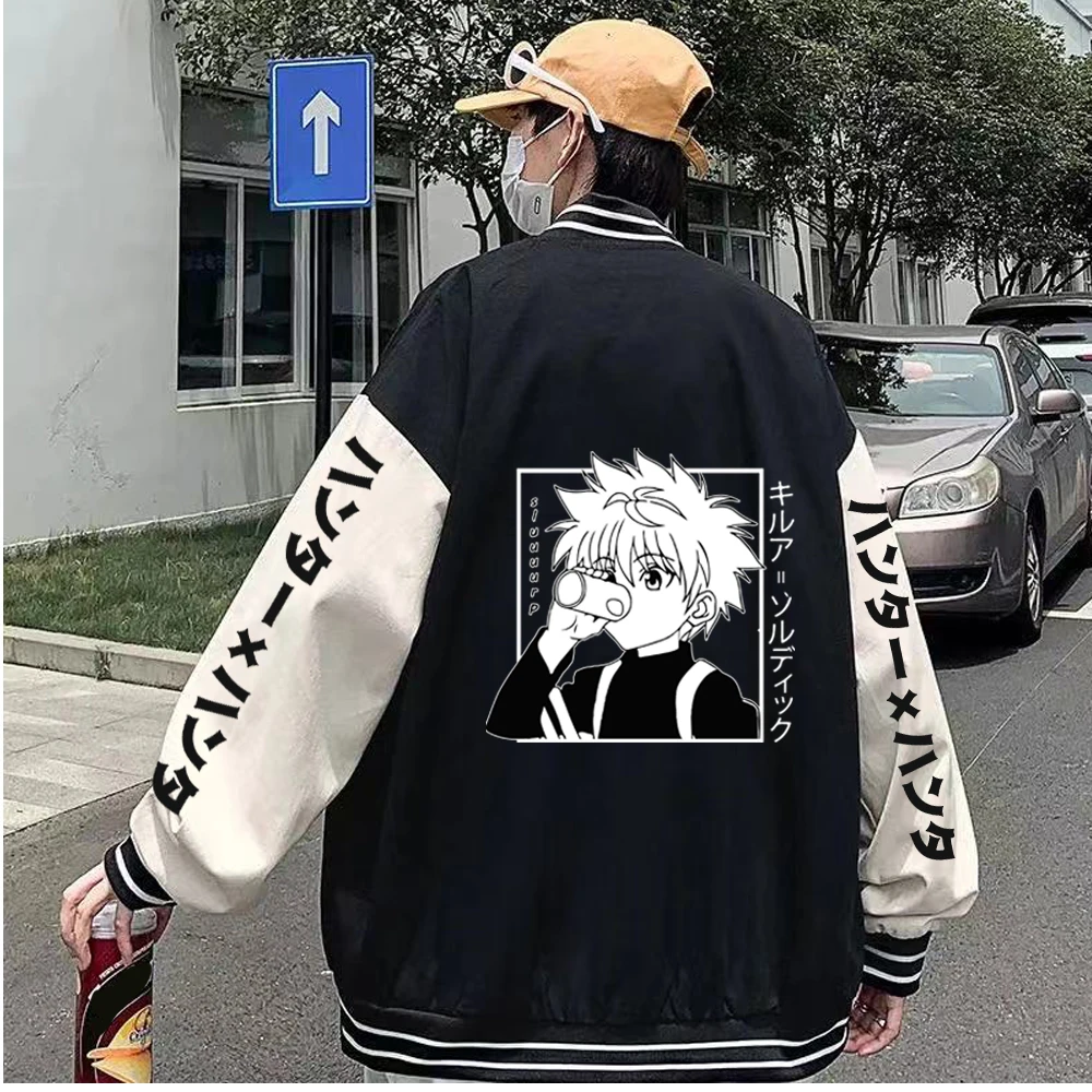 Anime Hoodie Hunter X Killua Hoodied Cosplay Men Hip Hop Hoody Streetwear Long Seelves Jacket Clothes | Мужская одежда