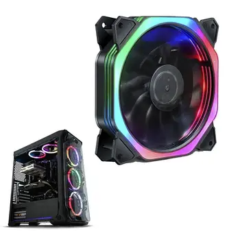 

120mm PC computer Ultra Silent LED cooling fan radiator radiator, 12CM fan, 12 DC 28dBA IDE 6pin