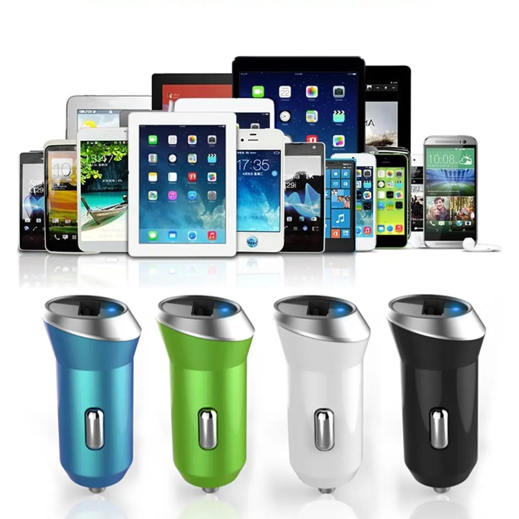 

1PC New 4 Colors 5V/2.4A Single USB Car Charger QC2.0 Fast Charge Hot Selling