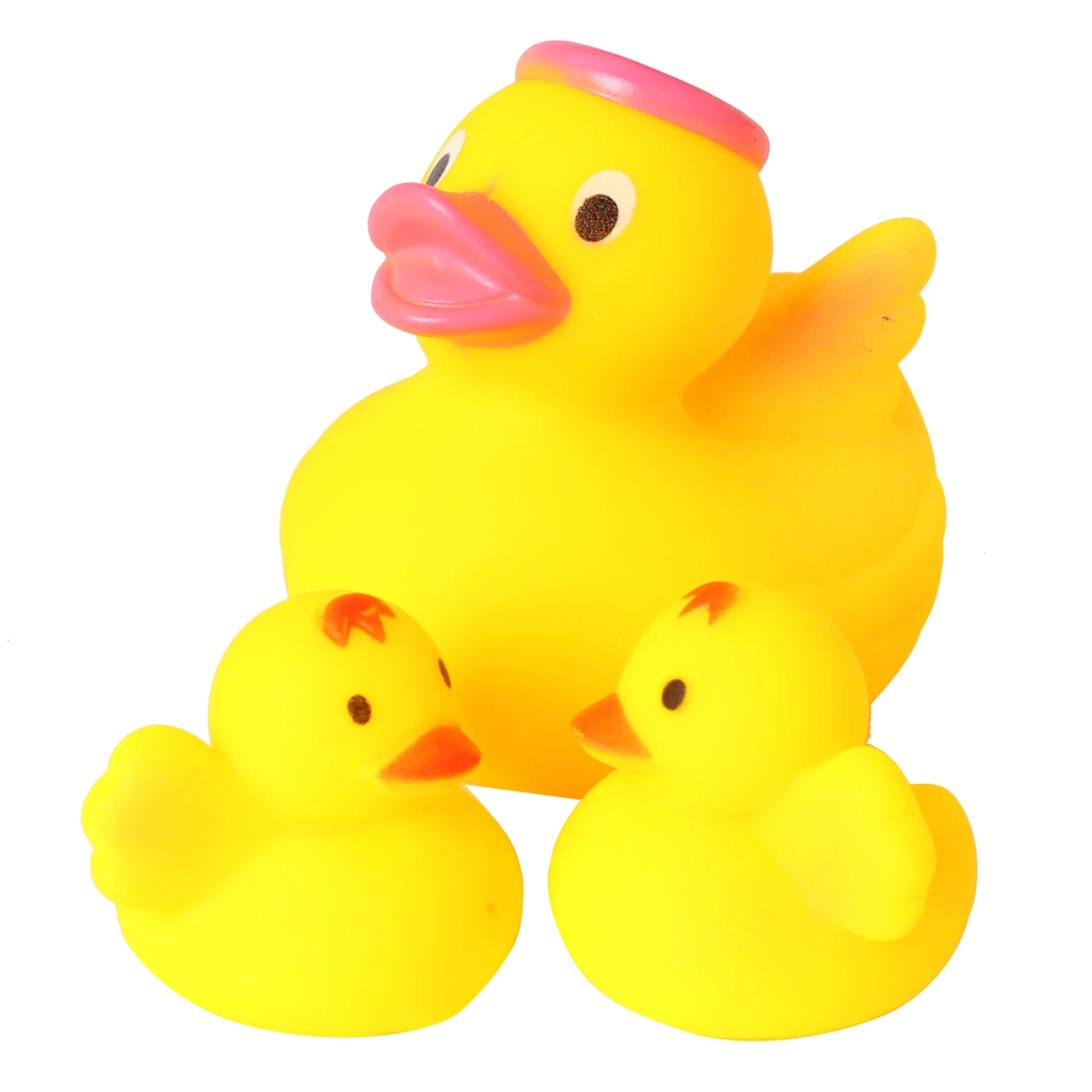 3Pcs/Set Soft Angel Rubber Ducks Baby Bath Toys Kids Floating Squeeze Sound Animals Shower Play Toy Pool Water Bathroom | Игрушки и