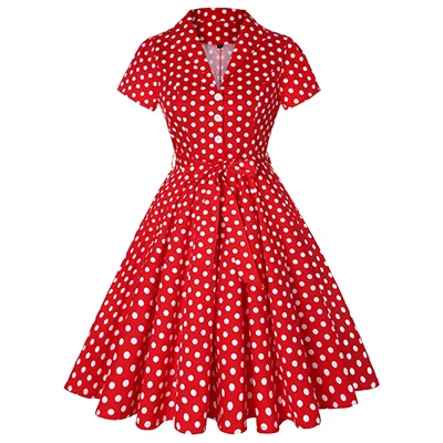 4XL размера плюс платье-туника женская одежда Pin UP Vestido Осень Зима Ретро Повседневные Вечерние платья рокабилли 50s 60s винтажные платья - Цвет: 10