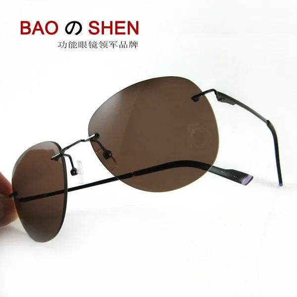 

Driver Driving Glasses Driving Anti-Glare Tawny Polarized Sunglasses Ultra-Light Gangster-Frameless Men And Women