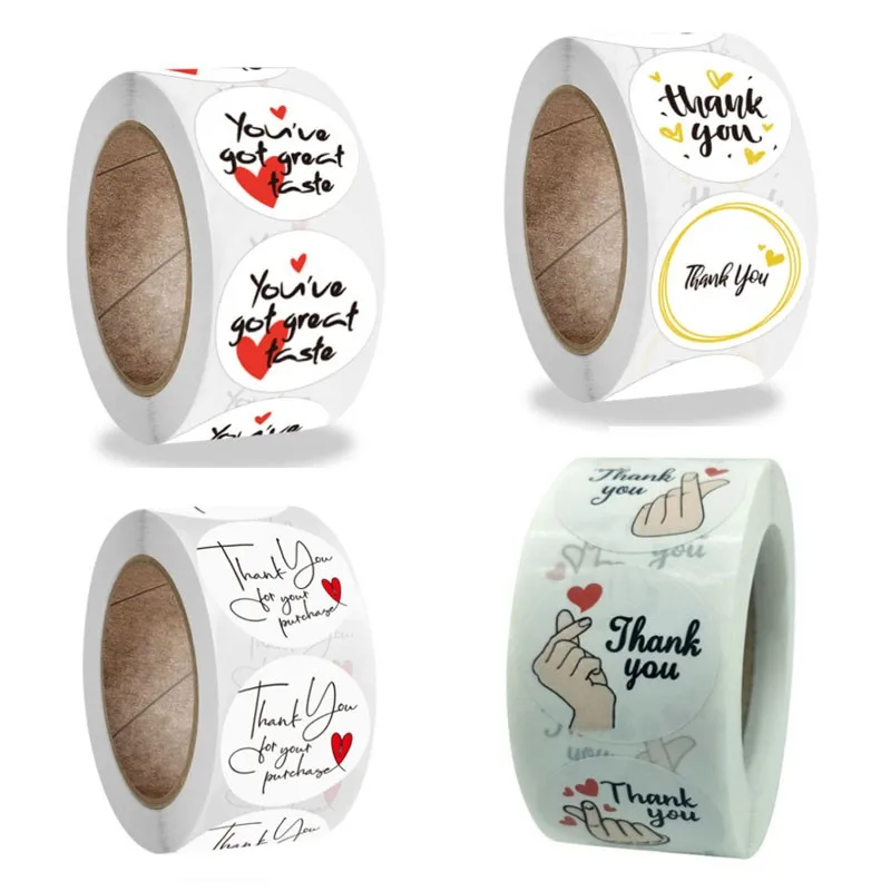 500 шт. спасибо за покупку герметичная наклейка на вкус Подарочный конверт