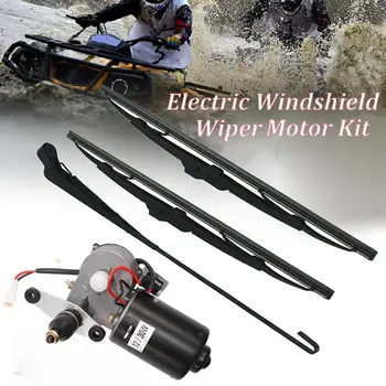 

4Pcs New 1 Set DC12V 30W Universal UTV Electric Windshield Wiper Motor Kit Wiper Assembly
