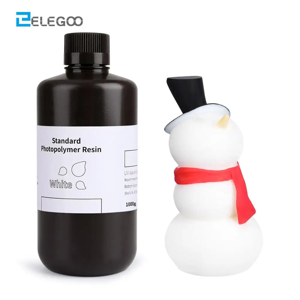 ELEGOO 3D принтер смолы LCD УФ отверждения 405nm Стандартный фотополимер для SLA 1000 мл