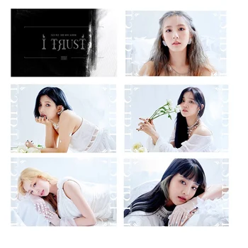 

15Pcs/Set (G)I-DLE New Album I TRUST LOMO Card Stickers Fashion Self Made Paper Photocard
