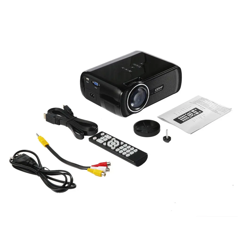 

Portable Multi-media LED Video Projector 1080P HD 1200 LM with Keystone for Office Home Cinema Theater TV Game 1000:1