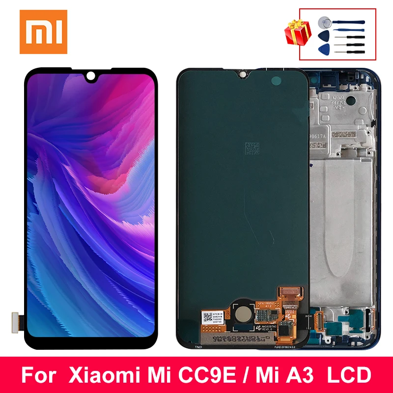 Оригинальный ЖК дисплей Super Amoled для Xiaomi MI A3 сенсорный экран дигитайзер запасные