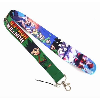 

Cartoon Anime Hunter X Hunter Keychain Lanyards Id Badge Holder ID Card Pass Gym Mobile Phone USB Badge Holder Key Strap