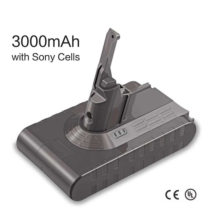 for dyson V8 3000mAh Sparkole 21,6 V 2.2Ah/3000 мА/ч, литий-ионный аккумулятор Батарея для Dyson V6 DC58 DC59 DC61 DC62 животных DC72 DC74 V7 V8 - Цвет: for dyson V8 3000mAh
