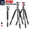 NT40C Professional Carbon Fiber Tripod Monopod Stand Ball head for Digital DSLR Camera Light High Quality Tripe for GoproTripode ► Photo 1/6