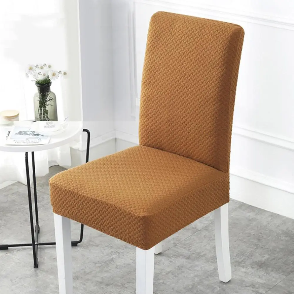 

Knit elastic splash-proof chair cover simple Elastic Handmade Waterproof Decorative Chair Seat Covers