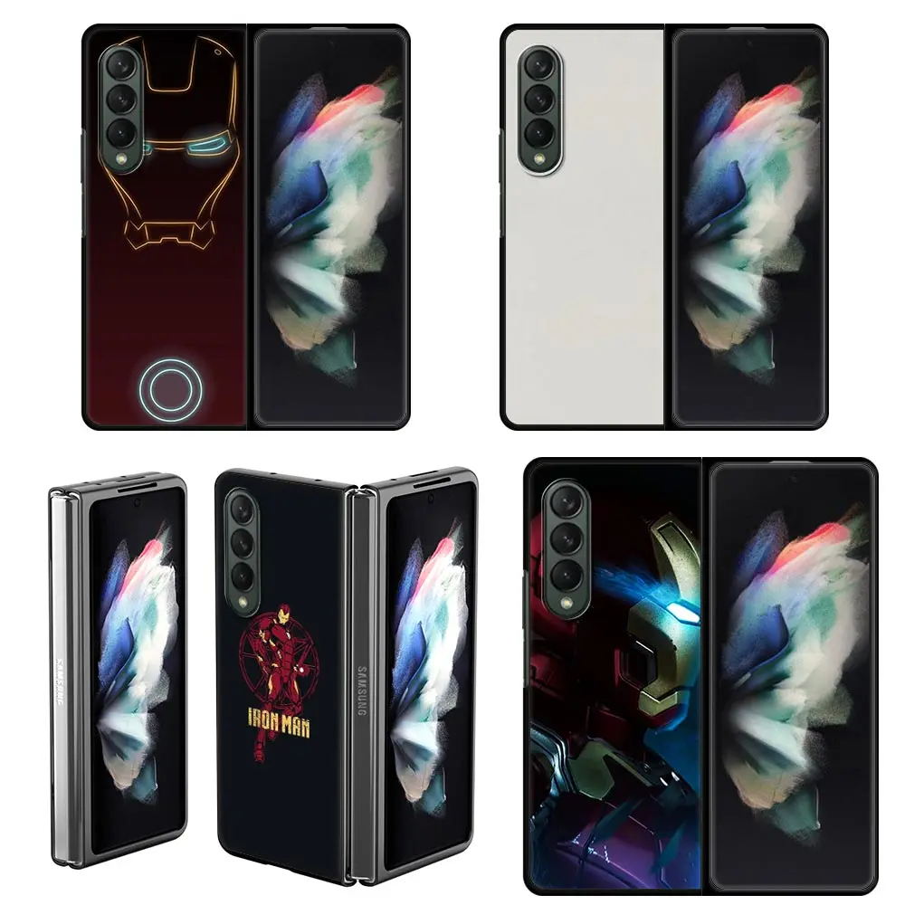 Твердый чехол для телефона с героями Marvel Железный человек Samsung Galaxy Z Fold3 полный