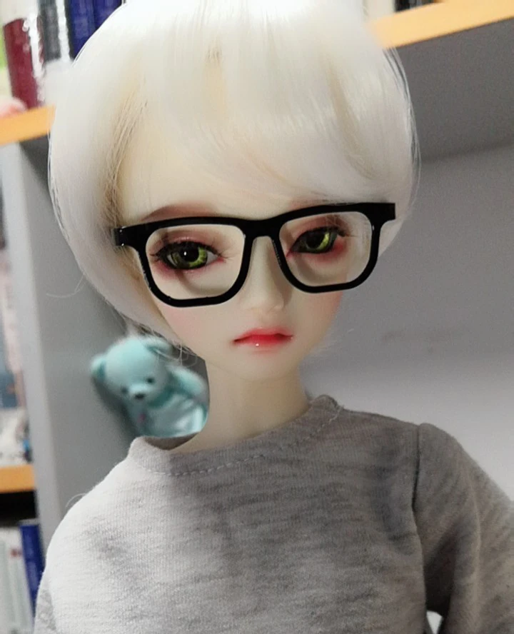 D01-P573, детская игрушка 1/3 1/4, аксессуары для куклы-дяди, BJD/SD, металлическая рамка, нескладные очки, 1 шт