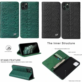 

Fierre Shann Magnetic Genuine Leather Phone Case For Samsung S8 fundas iphone 11 Pro X 7 8 Leather Case For Samsung S8 plus case