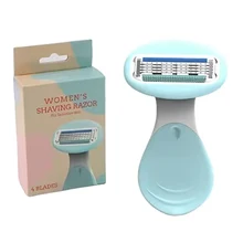 Cuchilla de afeitar para mujer, afilador femenino de 4 capas, de alta calidad cabezal de cuchillas de afeitar, adecuado para depilación, afeitadora de Bikini