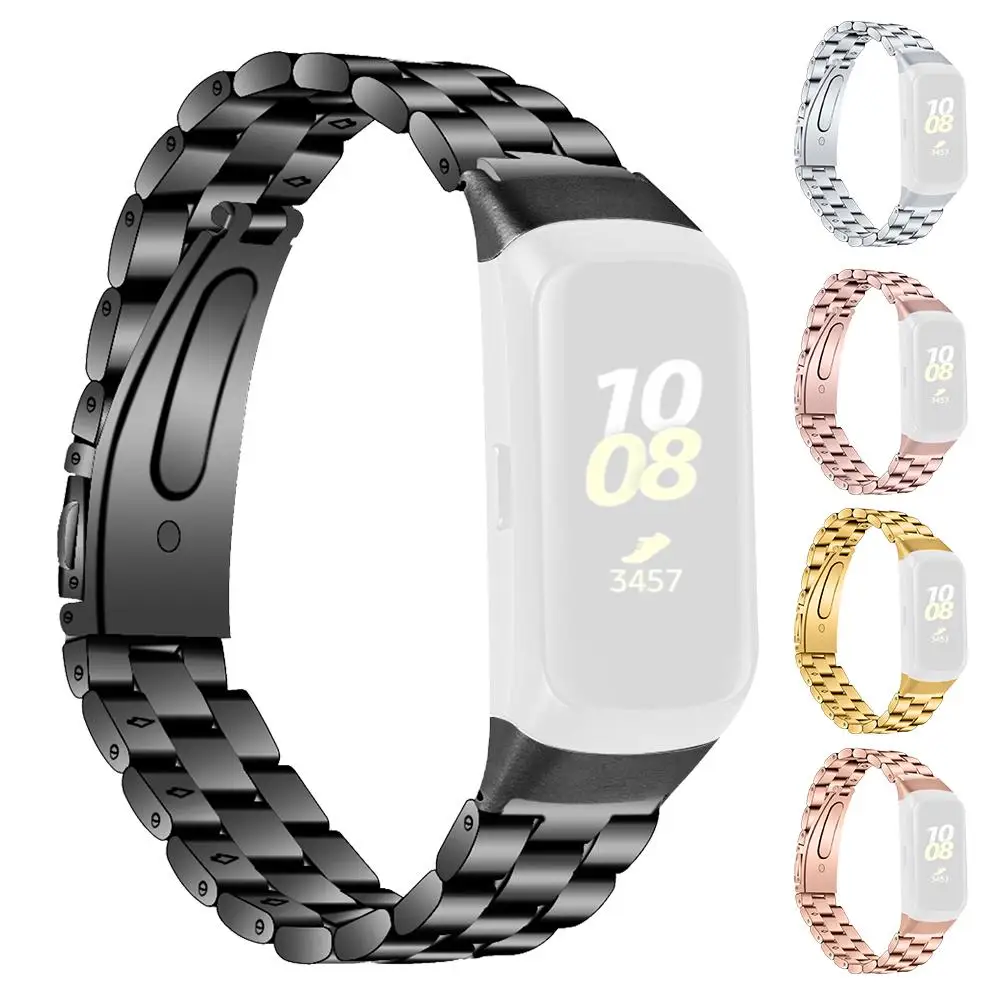 

High Quality Metal Replacement Watch Band Stainless Steel Watch Strap for Samsung Galaxy Fit SM-R370 Smart Bracelet