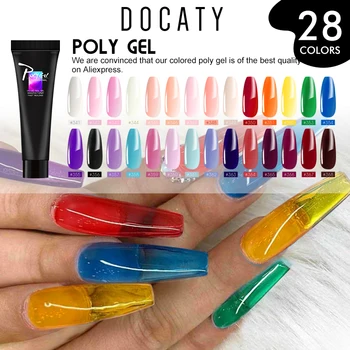 

Gel Nail Polish Kit Polygel Set Builder Nail Art Finger Extension UV LED Lamp for Manicure Soak Off Gel Varnish for Poly Gel Set