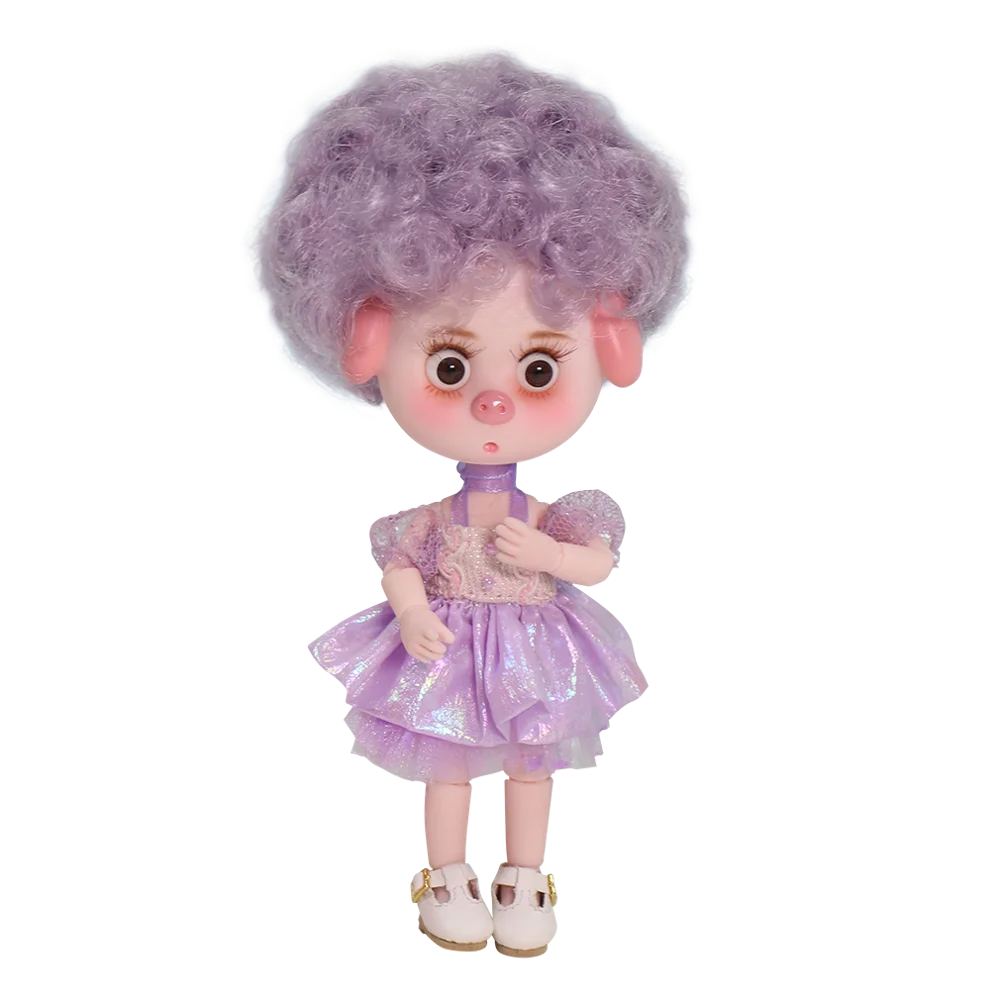 Dream Fairy 1/12 BJD кукла 26 шарнирное тело 14 см DODO свинья Серия детская Подарочная коробка набор игрушек подарок ob11 - Цвет: 1049